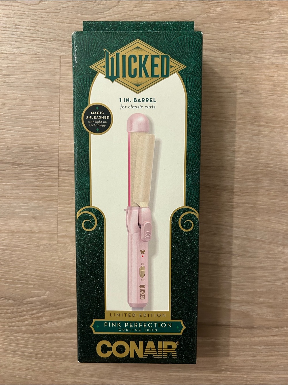 Glinda Curling Iron 1 Inch Barrel LIMITED EDITION Wicked X Conair ✨